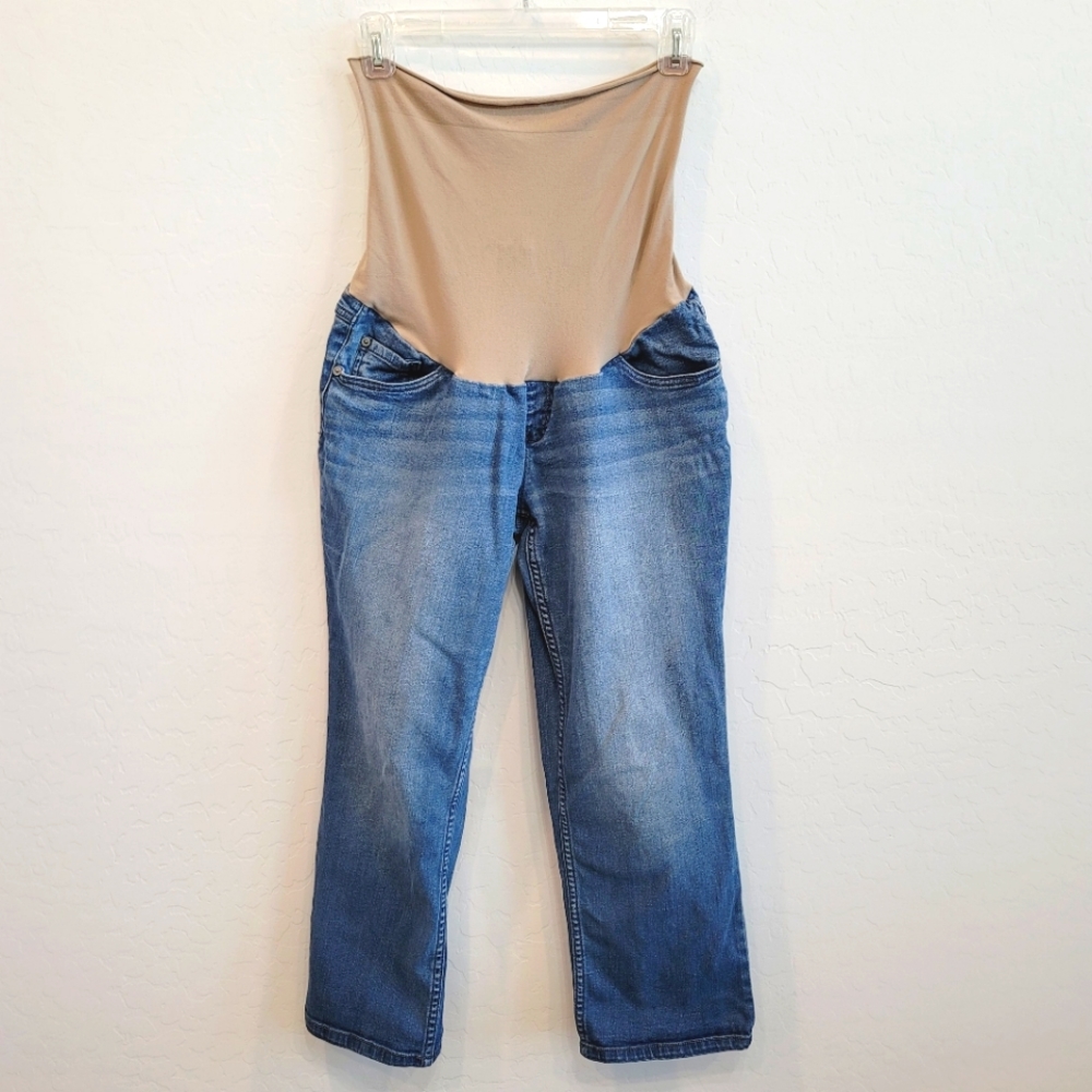 💕 Indigo Blue Denim Maternity Jeans Women's Size Medium